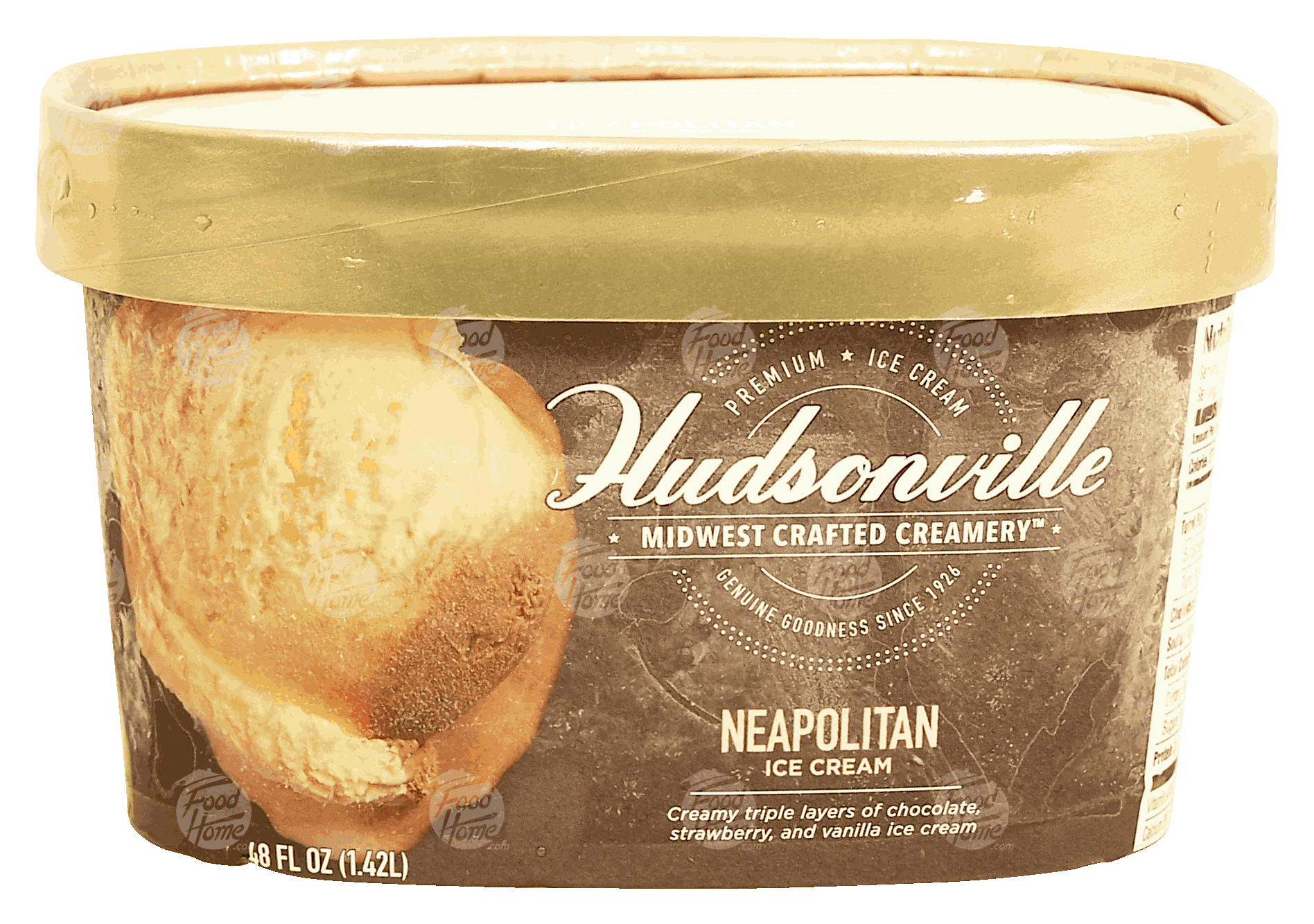 Hudsonville Midwest Crafted Creamery neapolitan ice cream Full-Size Picture